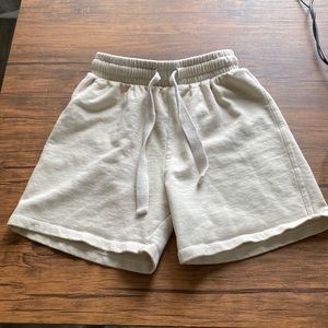 Mango sweatshorts beige tan cream yellow size xs